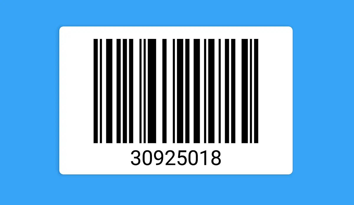 Voorbeeld Code128 Barcode